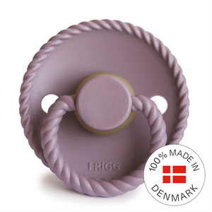 FRIGG Rope - Round Latex Pacifier - Twilight Mauve - Size 1